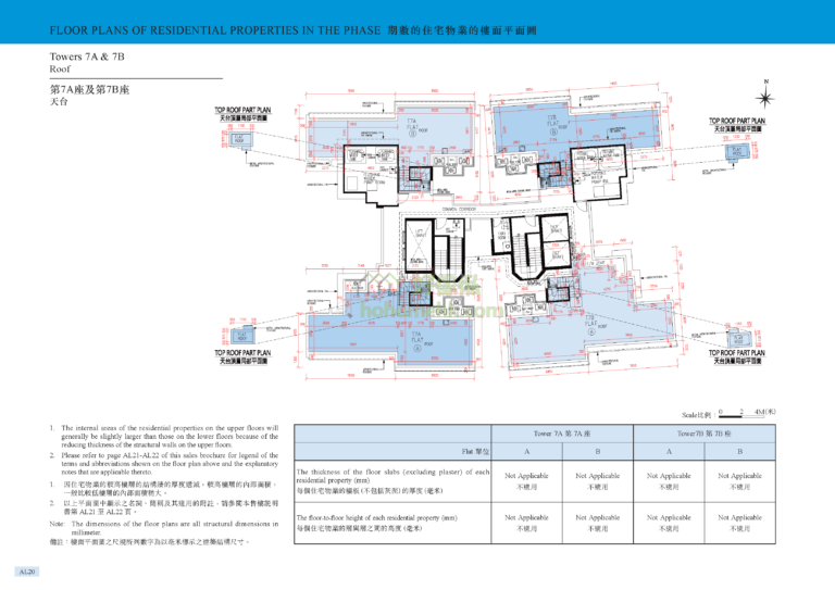 峻巒發展項目 PARK VISTA DEVELOPMENT 1B期 7座 平面圖
