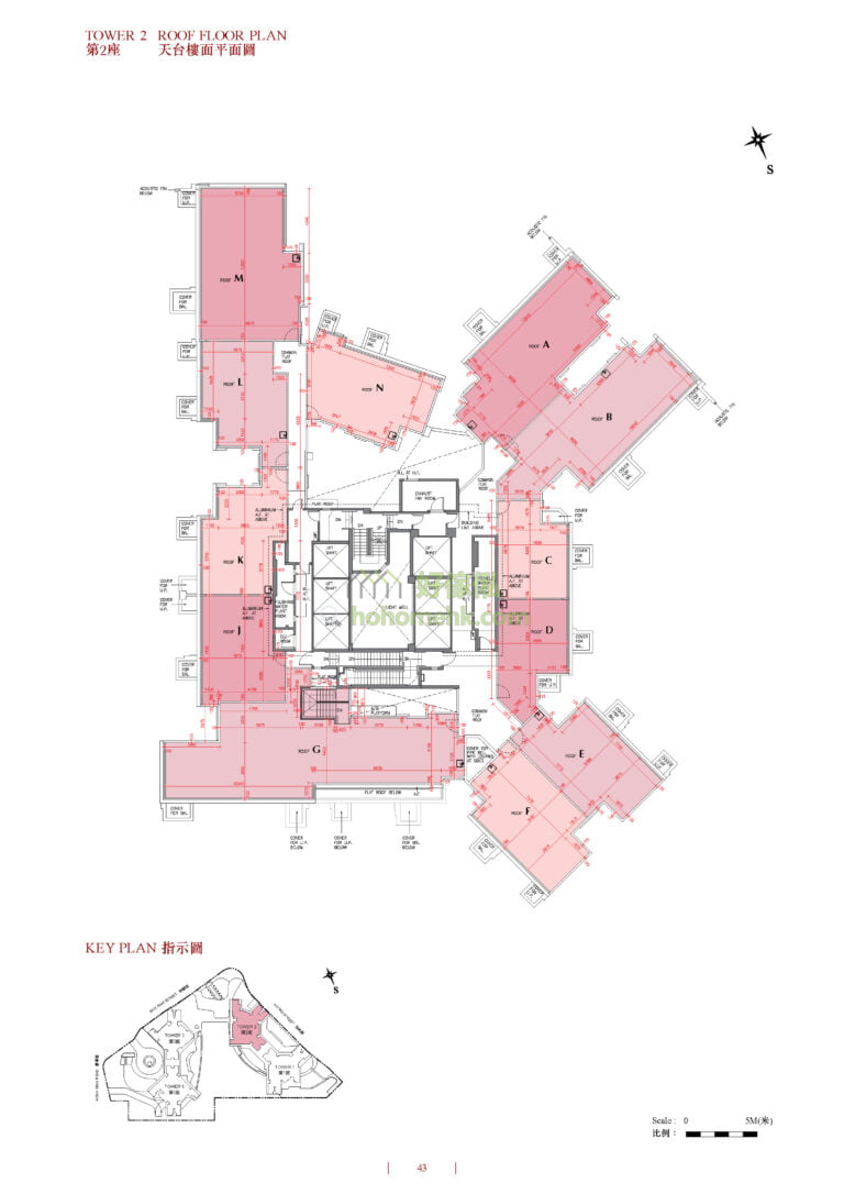 凱滙 GRAND CENTRAL 第1期 第2座 平面圖