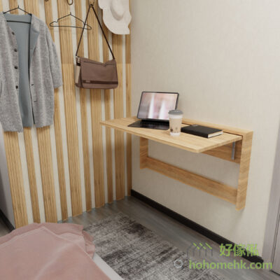 折疊枱安裝在床頭床尾、廚房、客廳，甚至浴室都可以。