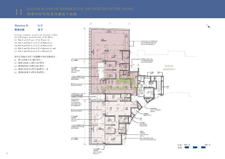 Grande Monaco 低座D座 平面圖｜地下