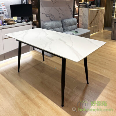 The sintered stone tabletop is resistant to high temperatures, has high hardness, is easy to clean, and does not easily stain. It is durable, long-lasting, and comes at an affordable price. If you're interested, please feel free to visit our Shek Mun Showroom to see our displayed items and personally experience the beauty of The sintered sintered stone dining table.