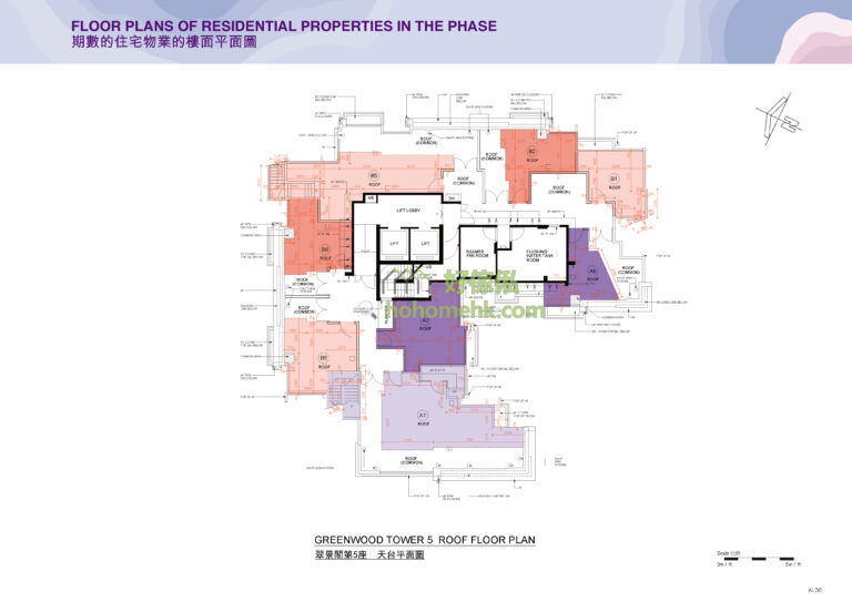 Silicon Hill 翠景閣 第5座 平面圖｜天台