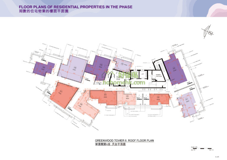 Silicon Hill 翠景閣 第6座 平面圖｜天台