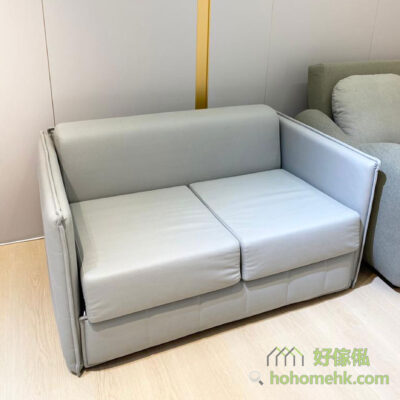 Echo科技布床褥梳化床採用超薄扶手設計，用盡小蝸居每吋空間，又可以靠牆擺放，慳位實用。
