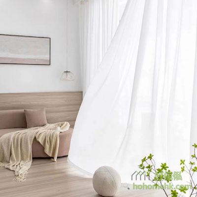 White gauze curtain (thick - opaque)