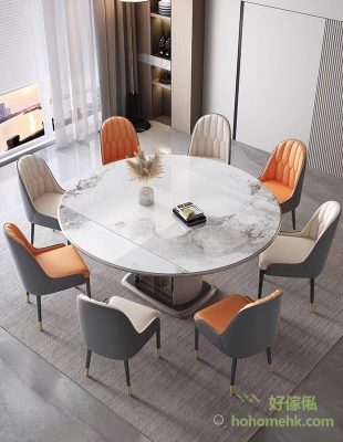 獨具匠心的圓形餐桌，讓家庭聚餐更加溫馨與舒適--M83