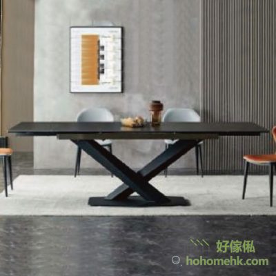 Simple design, stylish atmosphere: the cross foot design of the dining table is simple and elegant, smooth lines, and any style of home environment can be perfectly integrated. The black table tops are more noble and atmospheric, adding a unique charm to your dining room. Super thick carbon steel bottom plate and foot support, disperse the force area, stable and unwavering.