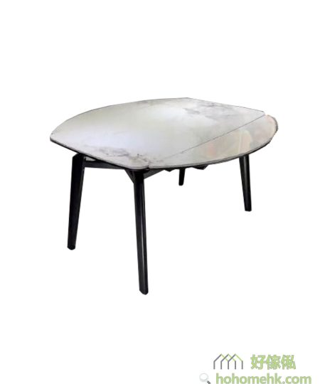 Sandy 1.4*80*75 橢圓形岩板伸縮餐桌 (M82款)