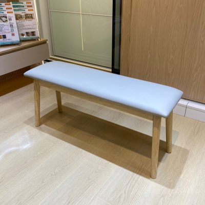 Bench, with soft bag (light gray imitation leather cushion)