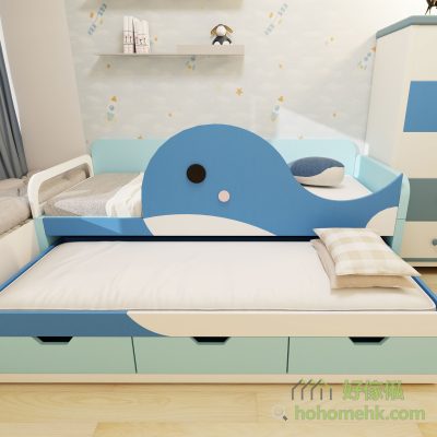 子床可以放到一張大概3-4吋厚的床褥，夠哂舒服~ 子床的尺寸會因應母床的大小而定，如果房間有足夠的空間，子床和母床都可以做成雙人床。