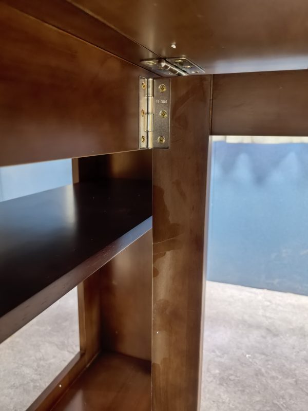 工廠實拍：Dipto實木折叠餐枱，胡桃木色，1400mm