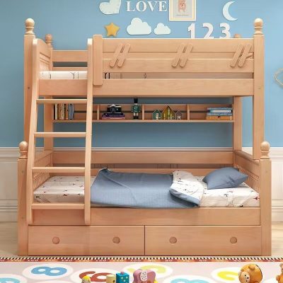 Beech material, more high-grade selection texture beautiful, so that children have a green sleep atmosphere