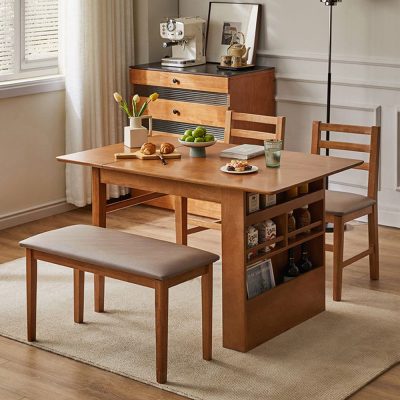 Sophie solid wood folding table, beautiful and practical, let the small unit family to enhance happiness