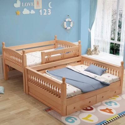 Beech material, more high-grade selection texture beautiful, so that children have a green sleep atmosphere