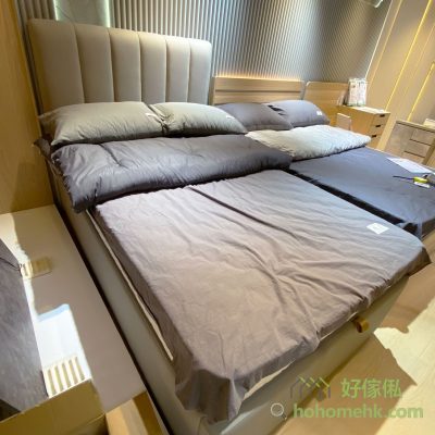 Travis Storage soft bedding can be ordered free of charge in other length and width, movable and electric oil pressure styles, straight or side open, most rooms can do.