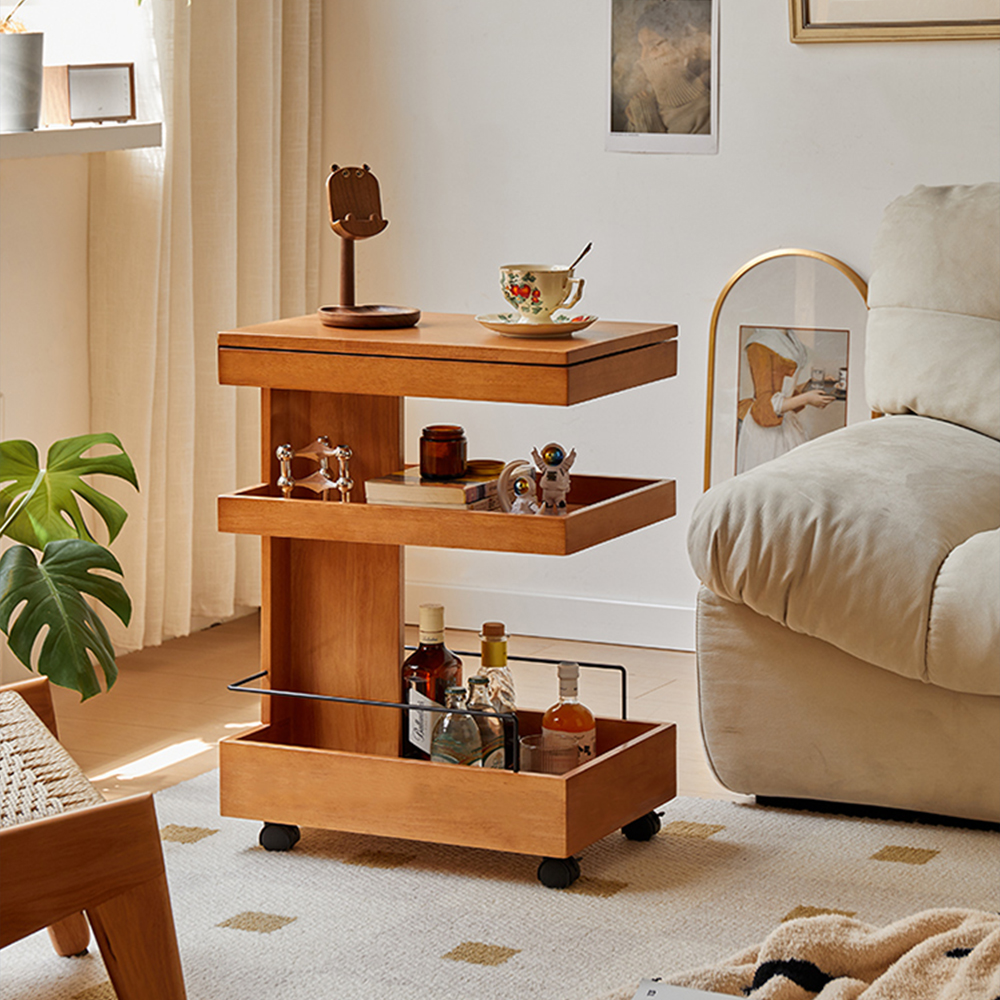 Nash 可移動沙發邊櫃茶几，造型小巧，款式優美，非常適合細單位家庭