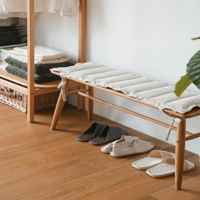 Placed in the porch, as a shoe stool is also very suitable for the end of the bed, can be temporarily placed to change down the clothes or with the note hanger, is a piece of your exclusive clothing area