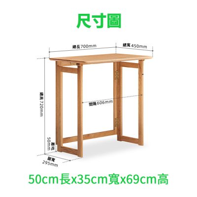 Table size drawing