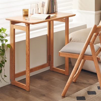 Stella solid wood folding table, ultra-practical style, folding storage, ideal for small units