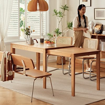 The edges of the table are rounded and polished to give elbow comfort.