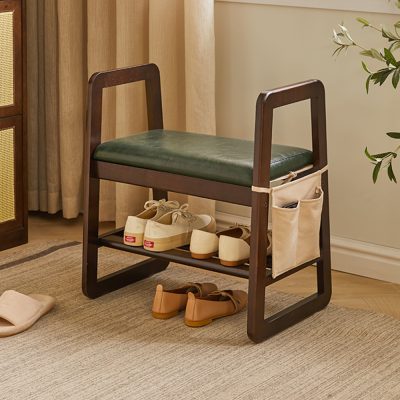 Small size, can easily integrate into a variety of family scenes, easy to put and do not take up space, small shoe stool, enough to enhance home happiness!