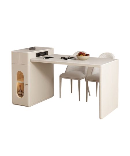 Axel 岩板餐島一體伸縮餐枱