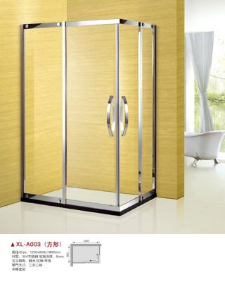 L-shaped bath screen _XL-A003(Door type)