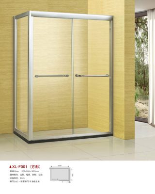 L-shaped bath screen _XL-F001(door type)