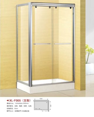 L-shaped bath screen _XL-F005(Door type)