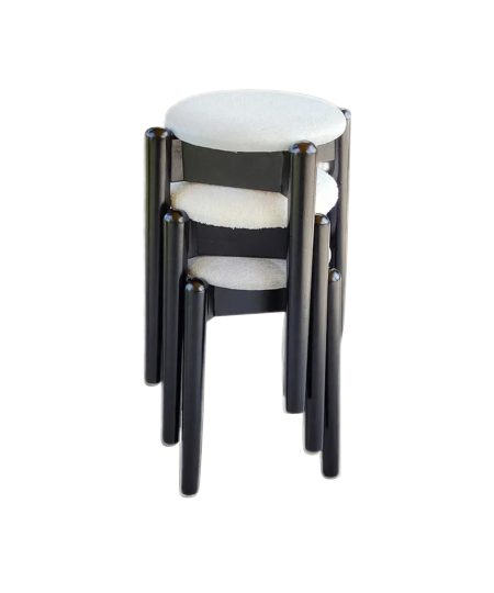 Mateo 實木疊放圓凳