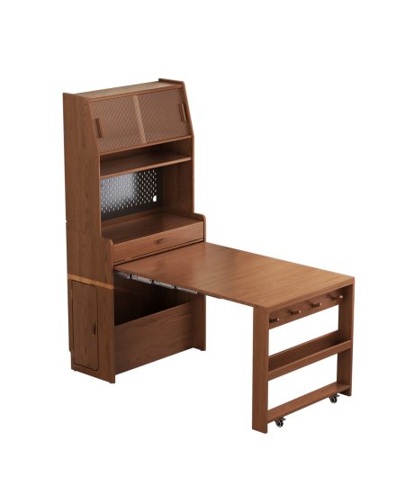 Nova實木伸縮餐枱連餐邊櫃組合