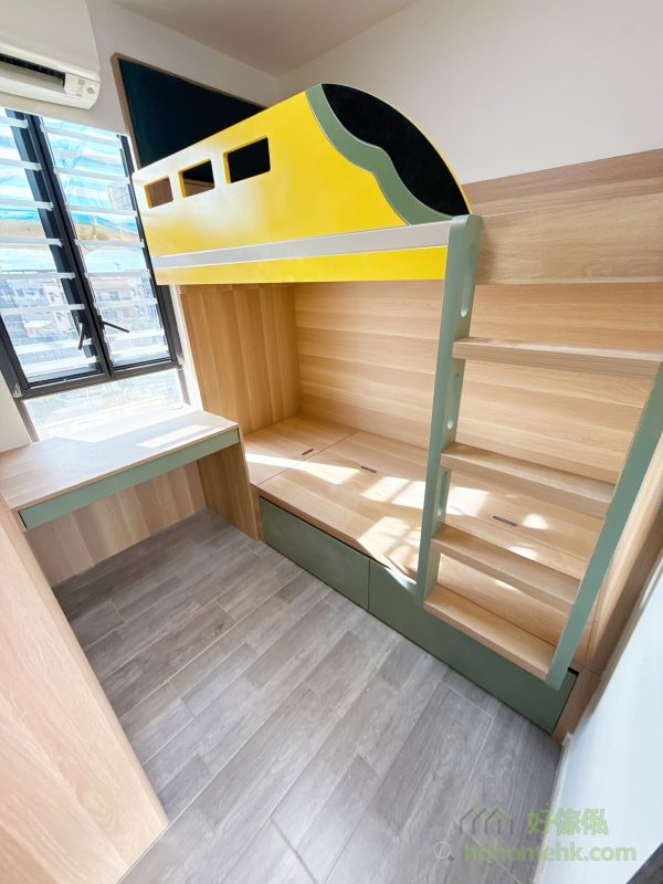 完工相大放送，讓你多角度欣賞兒童房訂造傢俬的每個角落！