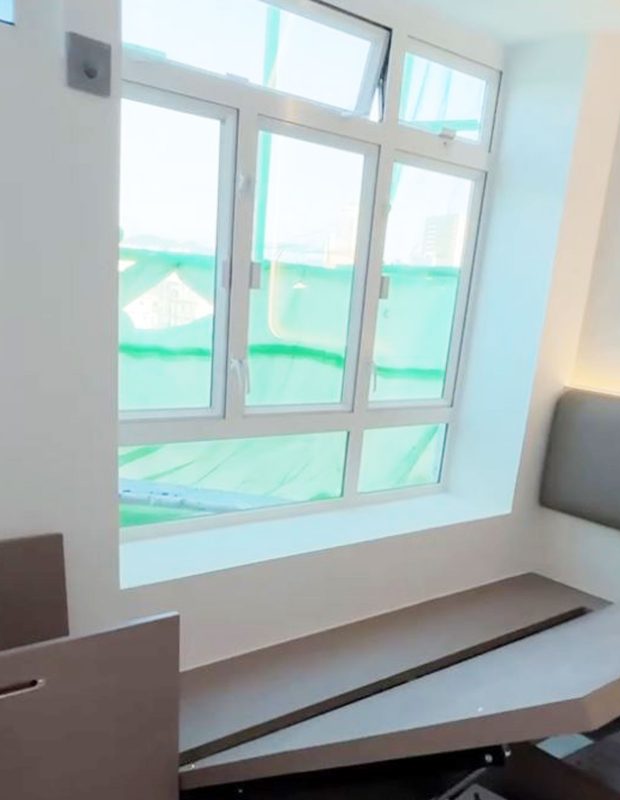 北角城市花園鋁窗工程完成！新鋁窗用了白色窗框，更加配合客戶家的新裝修和新傢俬設計。