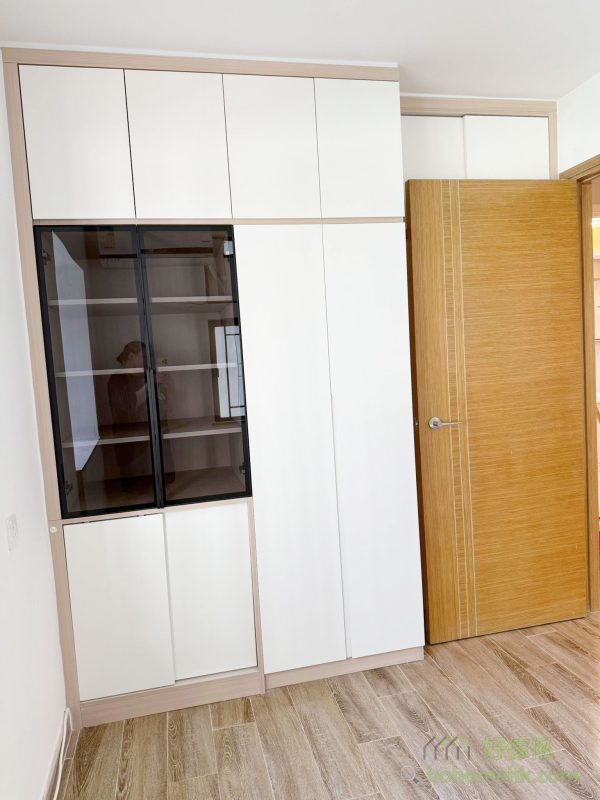 衣櫃及半腰櫃就是全新訂造，可以完全用盡所有空間。