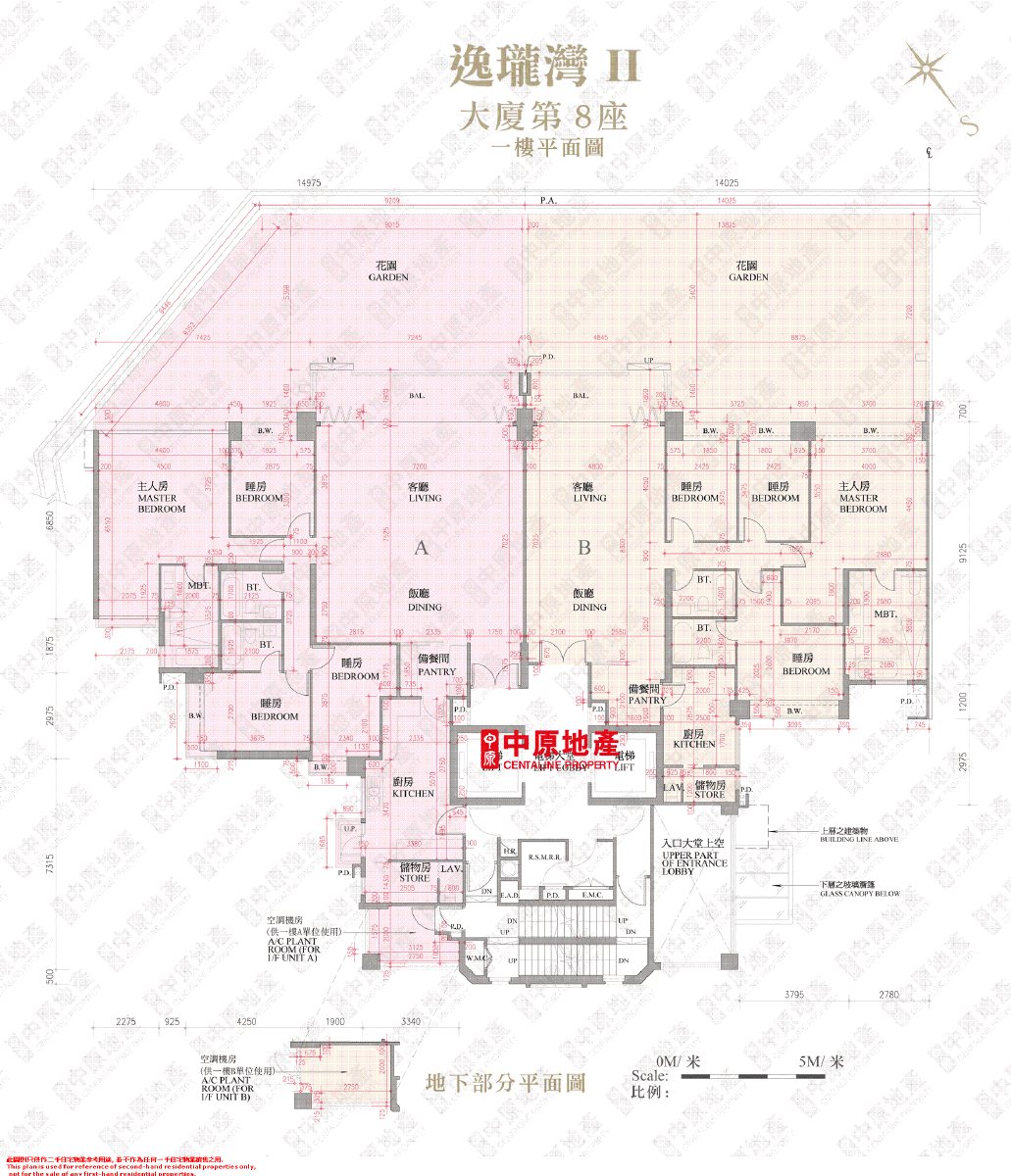 逸瓏灣 II 大廈第8座平面圖
