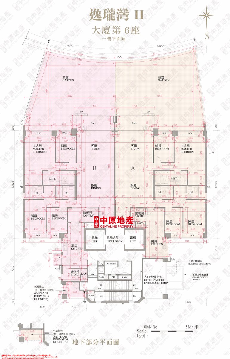 逸瓏灣 II 大廈第6座平面圖